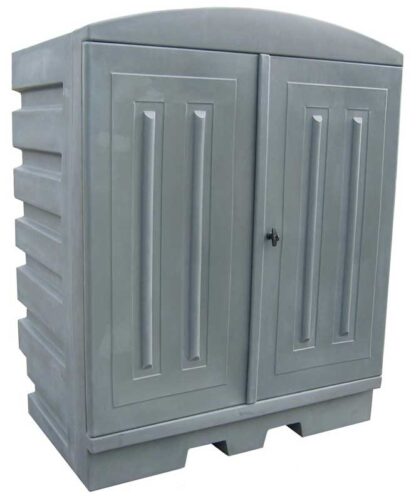 Armoire de stockage pour 2 fûts de 220 L, finition polyéthylène