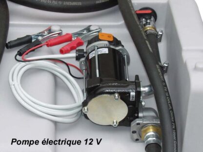 Station 200 L ADR avec capot, pour ravitaillement Gasoil - pompe électrique