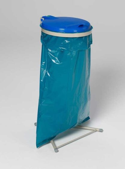 Support sac poubelle avec couvercle plastique