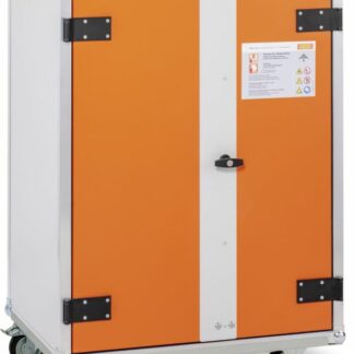 armoire anti-feu pour batteries lithium modèle comptoir avec roulettes