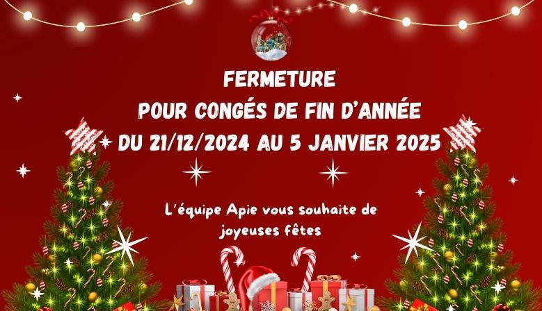 Fermeture Noel 2024