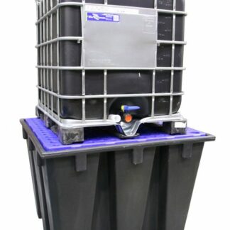 Bac de rétention en PE ÉCO-CONÇU pour 1 cubitainer de 1000 L, vol. 1100L