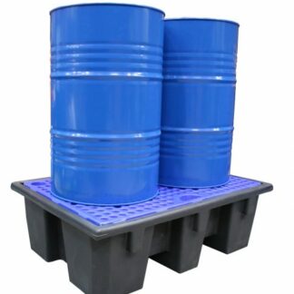 Bac de rétention ÉCO CONÇU pour palette 2 fûts de 220 L - vol. 240L